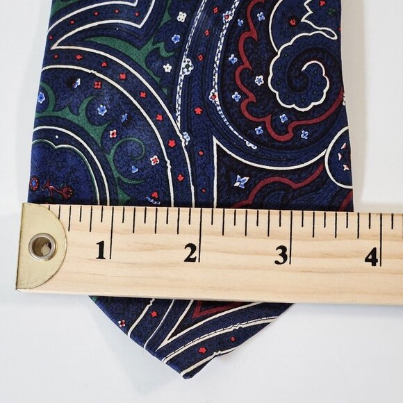 Gianfranco Ferre Tie Silk Italy Fantasy Paisley Print Party W 3.75 L 56.5 inches - Picture 7 of 11